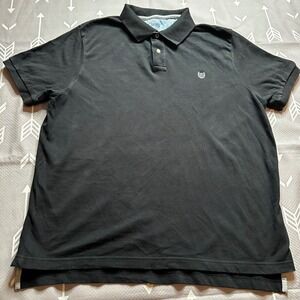 CHAPS Mens Black Everyday Polo Shirt Classic Logo XL TG EG Casual Classic Comfy